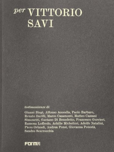 Per Vittorio Savi