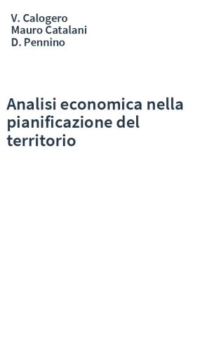 Analisi economica nella pianificazione del territorio