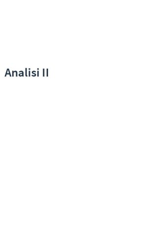 Analisi II