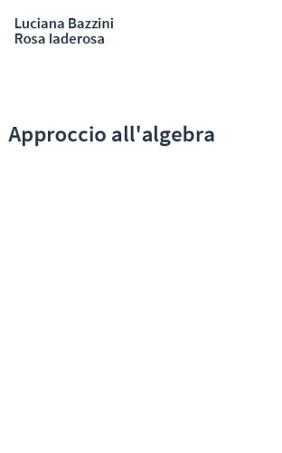Approccio all'algebra