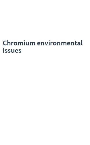 Chromium environmental issues