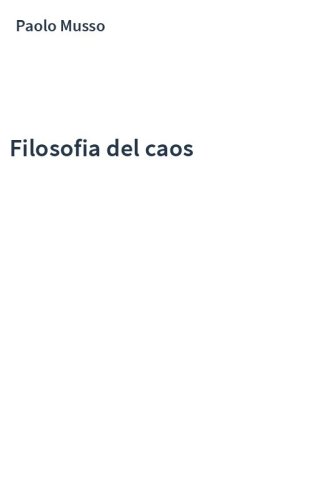 Filosofia del caos