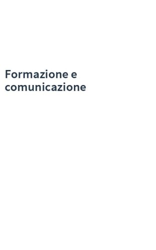 Formazione e comunicazione