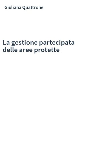 La gestione partecipata delle aree protette