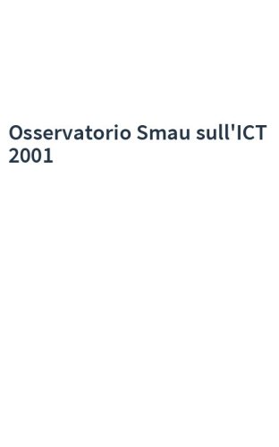 Osservatorio Smau sull'ICT 2001