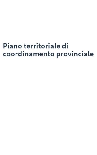 Piano territoriale di coordinamento provinciale