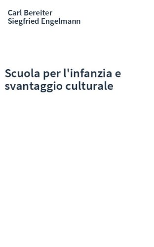Scuola per l'infanzia e svantaggio culturale