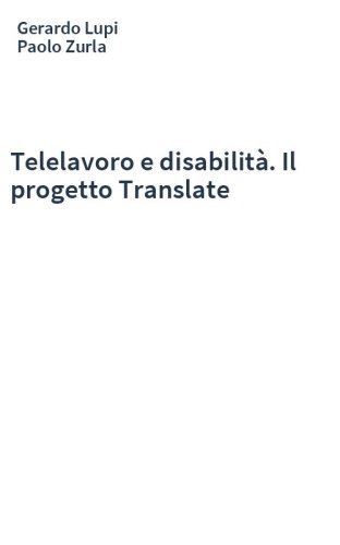 Telelavoro e disabilità. Il progetto Translate