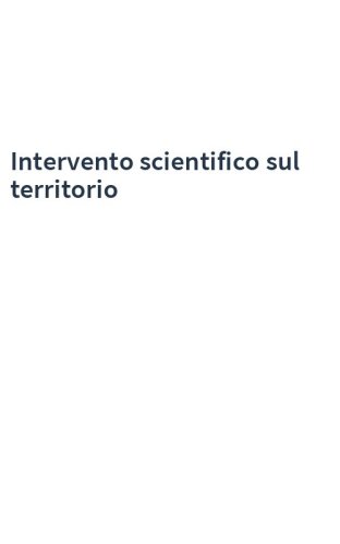 Intervento scientifico sul territorio