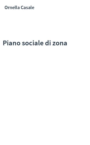 Piano sociale di zona