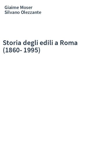Storia degli edili a Roma (1860-1995)