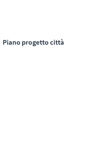 Piano progetto città