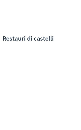 Restauri di castelli