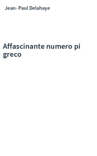 Affascinante numero pi greco