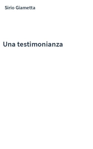 Una testimonianza