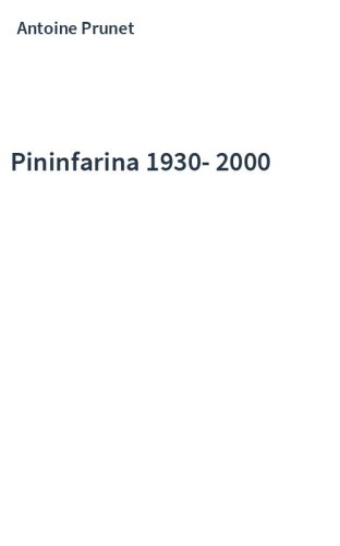 Pininfarina 1930-2000