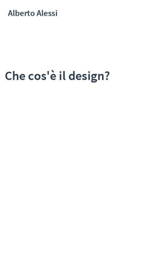 Che cos'è il design?