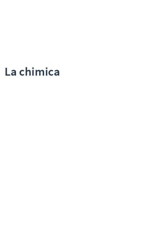 La chimica