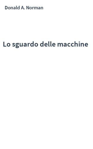 Lo sguardo delle macchine