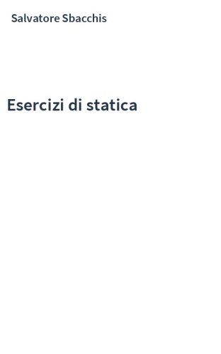 Esercizi di statica