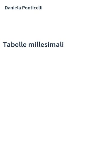 Tabelle millesimali