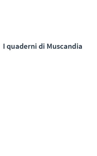 I quaderni di Muscandia