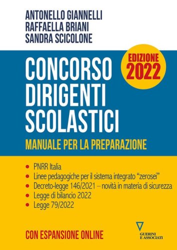 Concorso dirigenti scolastici 2022. Manuale per la preparazione