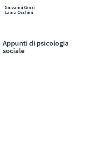 Appunti di psicologia sociale