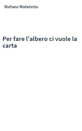 Per fare l'albero ci vuole la carta