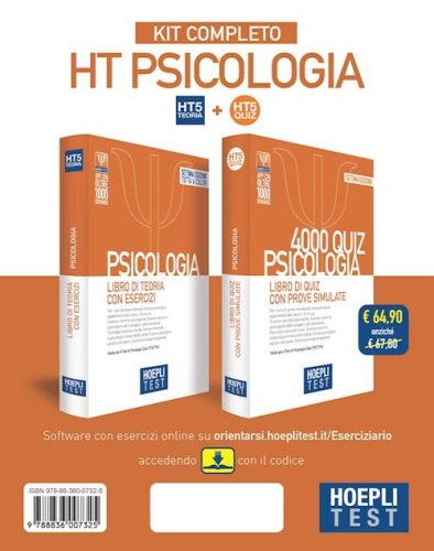Hoepli test. Psicologia. Kit completo: Libro di teoria con esercizi-5000 Quiz con prove simulate