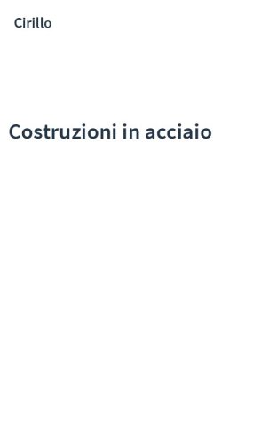 Costruzioni in acciaio