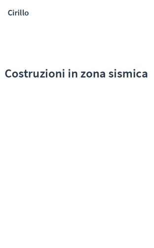 Costruzioni in zona sismica