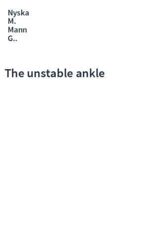 The unstable ankle