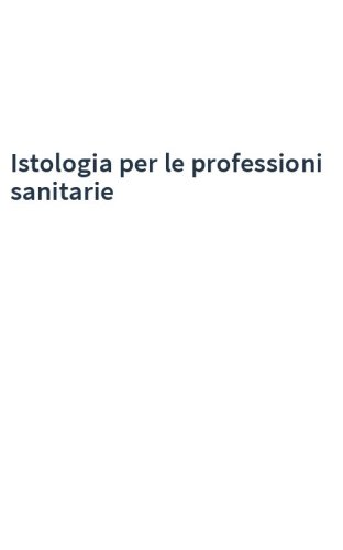 Istologia per le professioni sanitarie