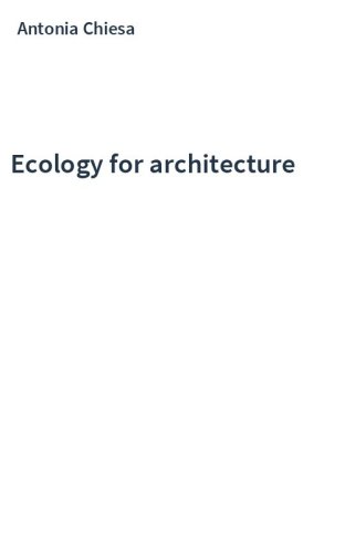 Ecology for architecture