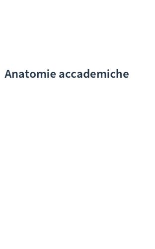 Anatomie accademiche