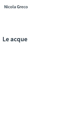 Le acque