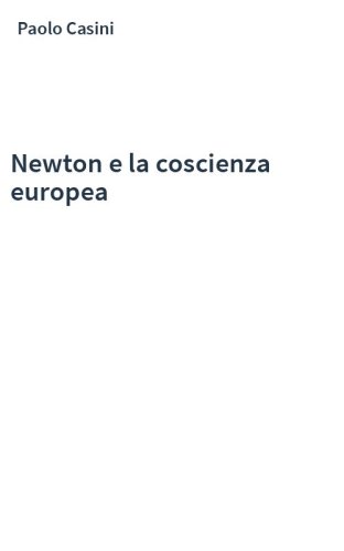 Newton e la coscienza europea