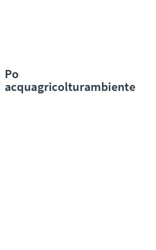 Po acquagricolturambiente