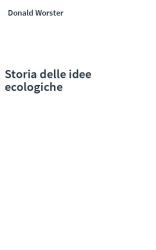 Storia delle idee ecologiche