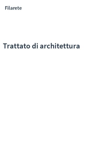 Trattato di architettura