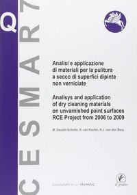 Analisi e applicazione di materiali per la pulitura a secco di superfici dipinte non verniciate