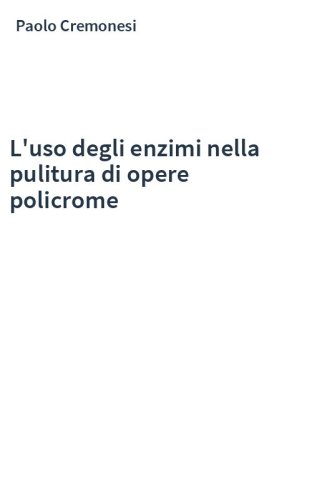 L'uso degli enzimi nella pulitura di opere policrome