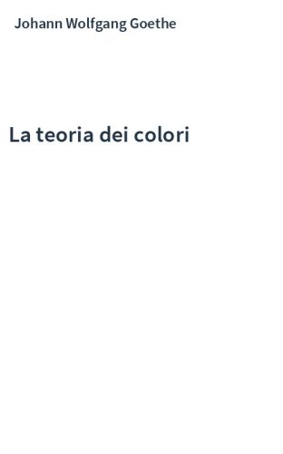 La teoria dei colori