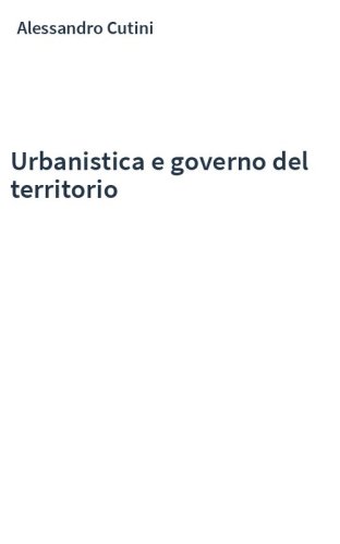 Urbanistica e governo del territorio