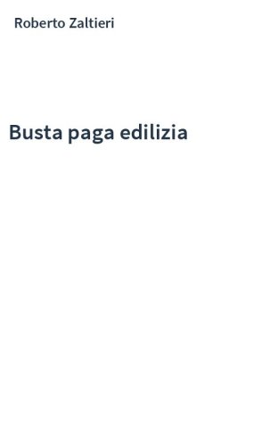 Busta paga edilizia