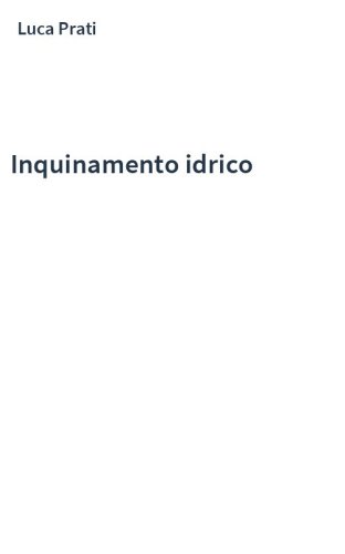 Inquinamento idrico