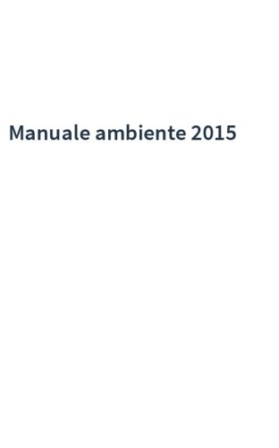 Manuale ambiente 2015