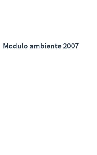Modulo ambiente 2007