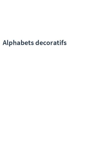 Alphabets decoratifs